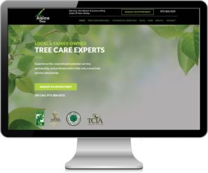 website for Alpine Tree, Morristown, NJ