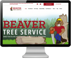Beaver Tree Service home pages screenshot