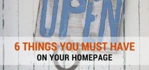 6 must-have homepage elements