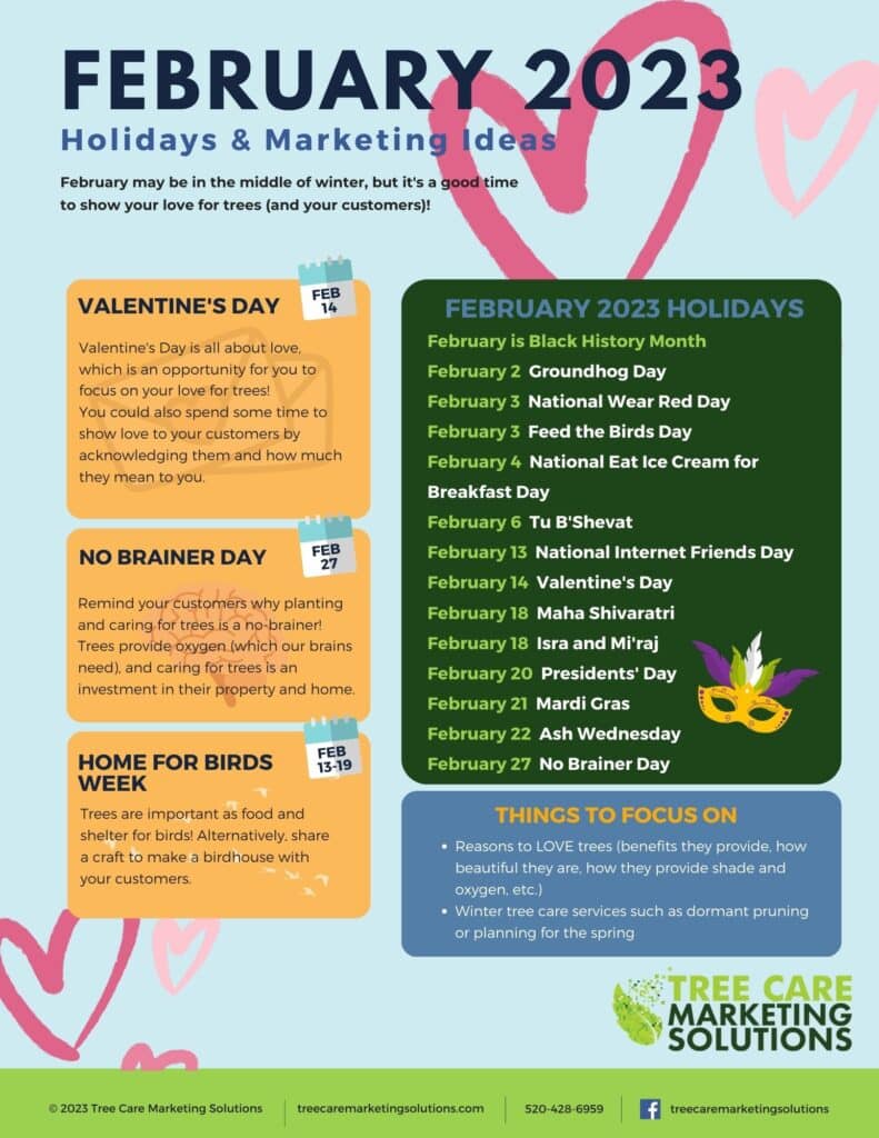 TCMS Monthly Marketing Ideas February 2023