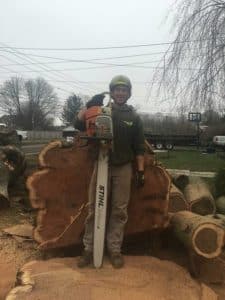 Ray Bochew, owner of Rayzor's Edge Tree Service in Stratford, CT